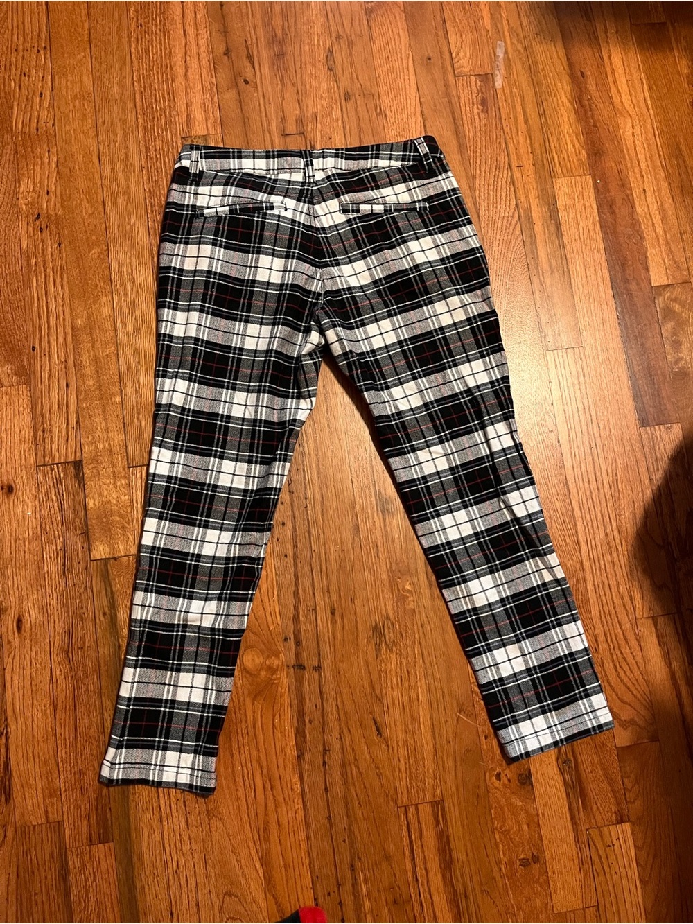 Volcom Black, White & Red Plaid Chinos